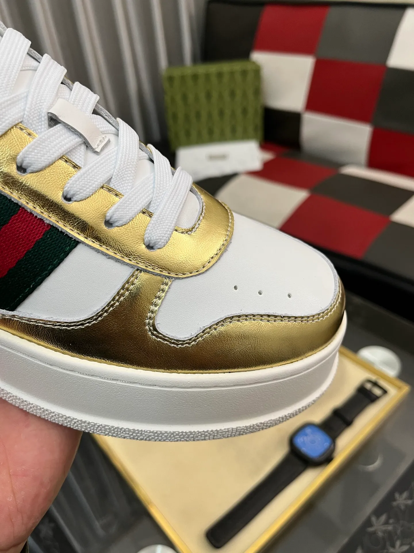 Men's Men's Shoes💰: 380⌚️⌚️[GUCCI] Gucci men's latest white shoe series casual shoes! The official website is built 1:1. Upper: Made of imported cowhide, with electric embroidery ➕Inner lining: Made of high-quality first-layer pigskin, soft and comfortable. Picky material selection and exquisite workmanship give you the best enjoyment. Size: 38-444️⃣Colors available